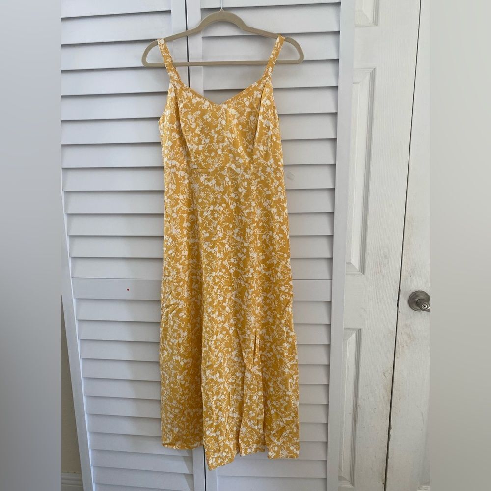 Yellow Floral Maxi Dress